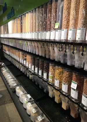 Bulk nuts and seeds at Just Food Co-op in Northfield