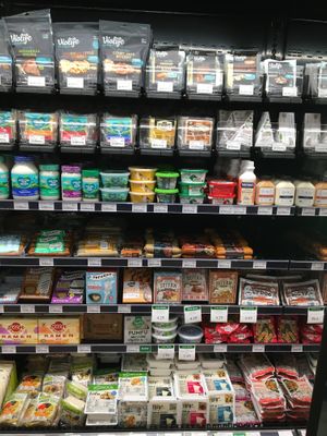Plant-based meats and cheeses at Just Food Co-op in Northfield