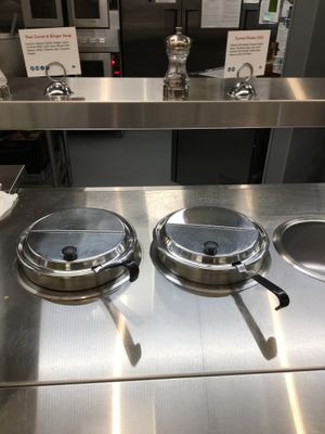 Labeled Vegan Thai Carrot and Ginger Hot Soup at Just Food Co-op in Northfield