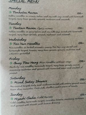 New to the menu April 2023. Daily specials. at Everflow in Koh Chang