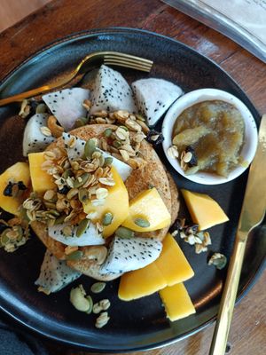 Vegan Pancakes. at Everflow in Koh Chang