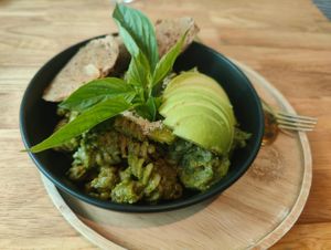 Creamy Avocado Pesto Pasta at Everflow in Koh Chang