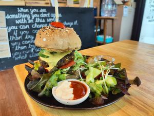 Black Bean veggie machine at Everflow in Koh Chang