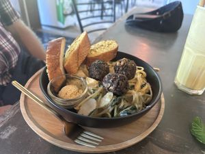 Mushroom pasta   at Everflow in Koh Chang