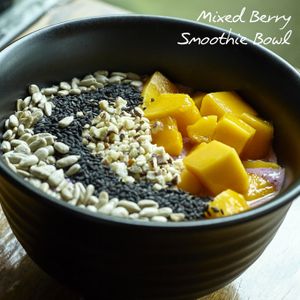 Mixed Berry Smoothie Bowl at Everflow in Koh Chang