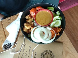 Tempeh salad at Everflow in Koh Chang