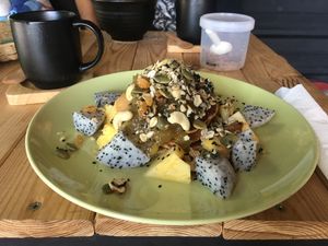 pancakes and jam at Everflow in Koh Chang