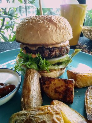 Magical Mushroom Burger at Everflow in Koh Chang