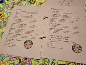 Menu at Everflow in Koh Chang