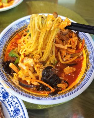 Vegan Jjamppong - close-up at Taehwawon 태화원 in Incheon