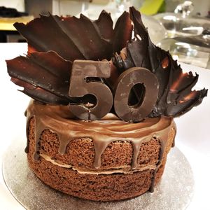 Celebration cake for a chocolate lover at Karmic Cakery in Berwick-upon-tweed