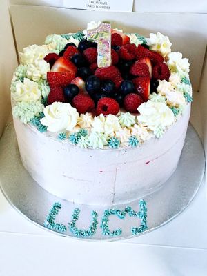 Celebration cake  at Karmic Cakery in Berwick-upon-tweed