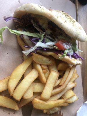 Duck wrap!  at Karmic Cakery in Berwick-upon-tweed