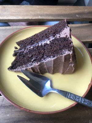 Choc cake  at Karmic Cakery in Berwick-upon-tweed