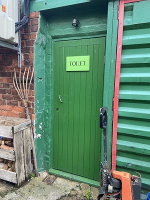 1 toilet outside at Karmic Cakery in Berwick-upon-tweed
