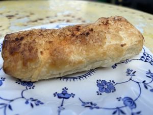 Sausage roll   at Karmic Cakery in Berwick-upon-tweed