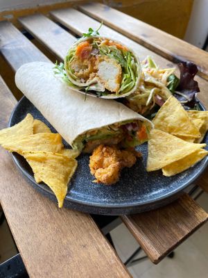 Crispy cauliflower  at Karmic Cakery in Berwick-upon-tweed