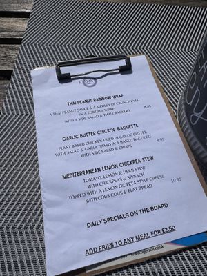 Menu  at Karmic Cakery in Berwick-upon-tweed