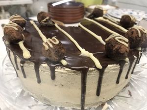 Choca mocha cake  at Karmic Cakery in Berwick-upon-tweed