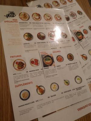 Quick overview of the menu at The Hood in Paris
