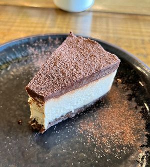 Peanut butter cheesecake (vegan) $8.50  at The Ambitious Act in South Melbourne