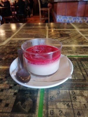 Panna cotta at Il Fornaccio in Arzua