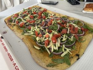 Araba vegan pizzaa  at Il Fornaccio in Arzua