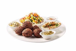 Falafel set at Falafel Michelin in Bangkok