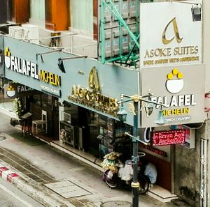 Day view at Falafel Michelin in Bangkok
