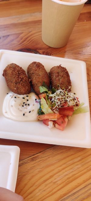 Courgette Croquettes at AguaViento WaterWind - Food Truck in Cadiz