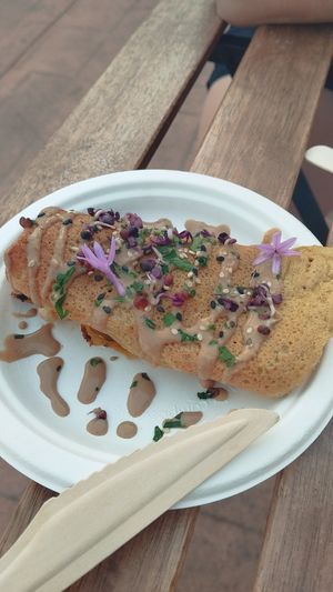 Tortilla thai style at AguaViento WaterWind - Food Truck in Cadiz