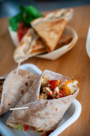 Kebab vegano at AguaViento WaterWind - Food Truck in Cadiz