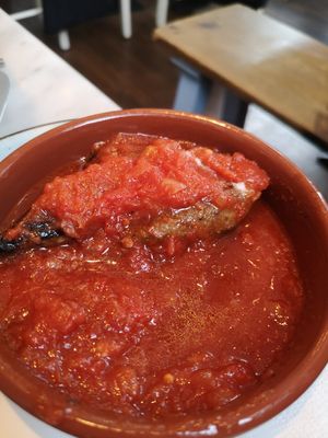 Vegan meatballs at The Real Greek - Covent Garden in London