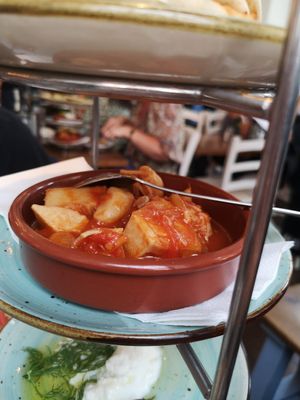Jackfruit stifado at The Real Greek - Covent Garden in London