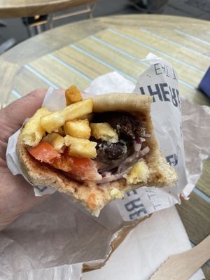 Vegan Souvlaki Meatball Wrap £7.50  at The Real Greek - Covent Garden in London