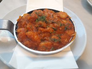 Giant beans at The Real Greek - Covent Garden in London