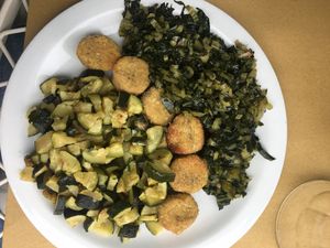 polpette with veggies at Centro Botanico in Milan