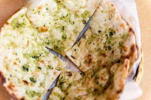 garlic naan at Bombay Bar and Grill in Sacramento