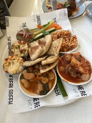 Vegan lunch selection   at The Real Greek - Westfield London in West London