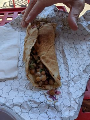 Schwarma wrap at Harmony Plant Fare in Cincinnati