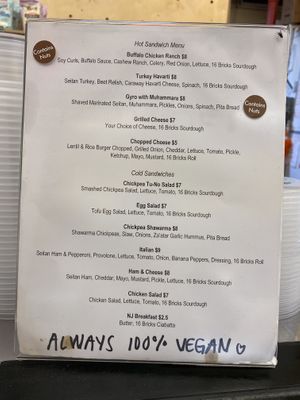 Sandwich options! at Harmony Plant Fare in Cincinnati