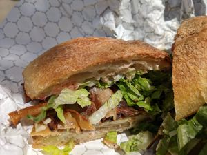 Turkey club sandwich at Harmony Plant Fare in Cincinnati
