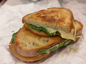 Turkey havarti sandwich at Harmony Plant Fare in Cincinnati