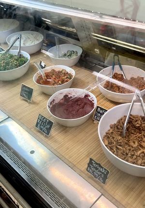 Some of the sides in the case!  at Harmony Plant Fare in Cincinnati