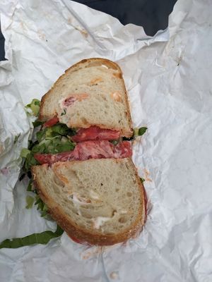 Chicken salad sandwich at Harmony Plant Fare in Cincinnati