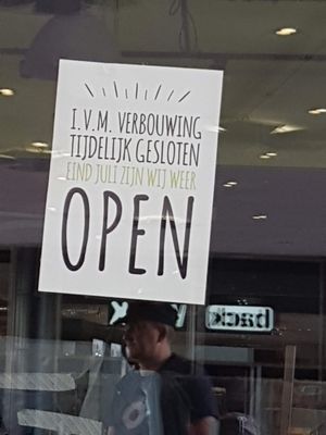 temporarily closed (June 2019) at Eazie in Amsterdam