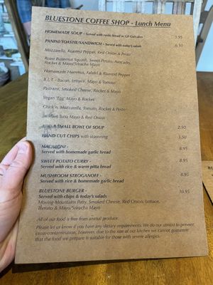   at Bluestone Coffee Shop in Barrhead