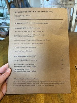   at Bluestone Coffee Shop in Barrhead