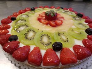 Crostata di frutta Vegan con crema chantilly... davvero eccezionale!!! at Antica Latteria in Messina