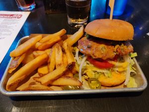 Nacho burger at Ole Red in Nashville